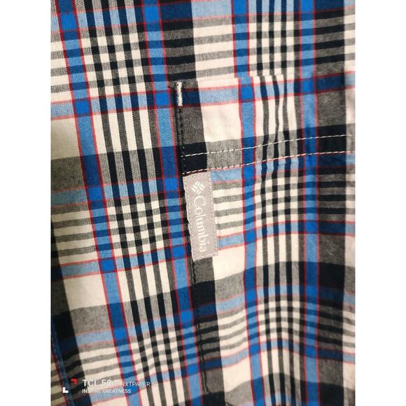 Columbia Long Sleeve Plaid Button Up Shirt Men's Xl - Picture 3 of 4